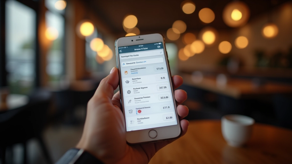 Smartphone screen showing restaurant booking app interface with available time slots