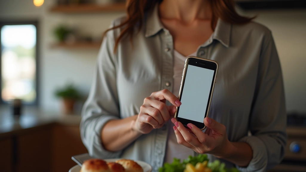 Person using smartphone to make restaurant reservation online